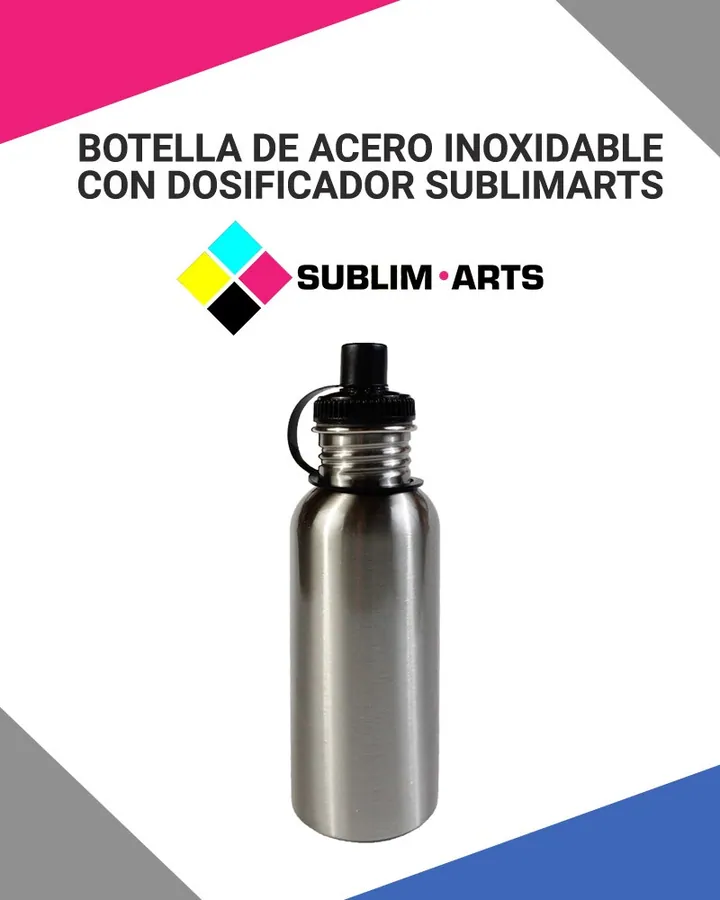 Botella de Acero Inoxidable con Dosificador 600ml