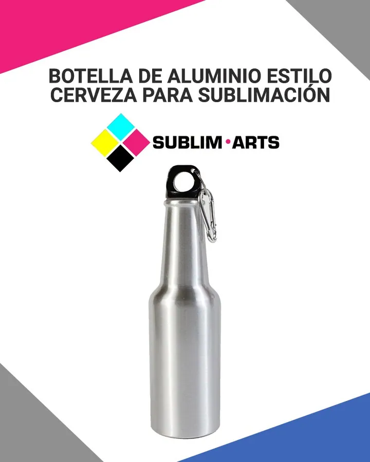 Botella Tipo Cerveza Aluminio 400ml