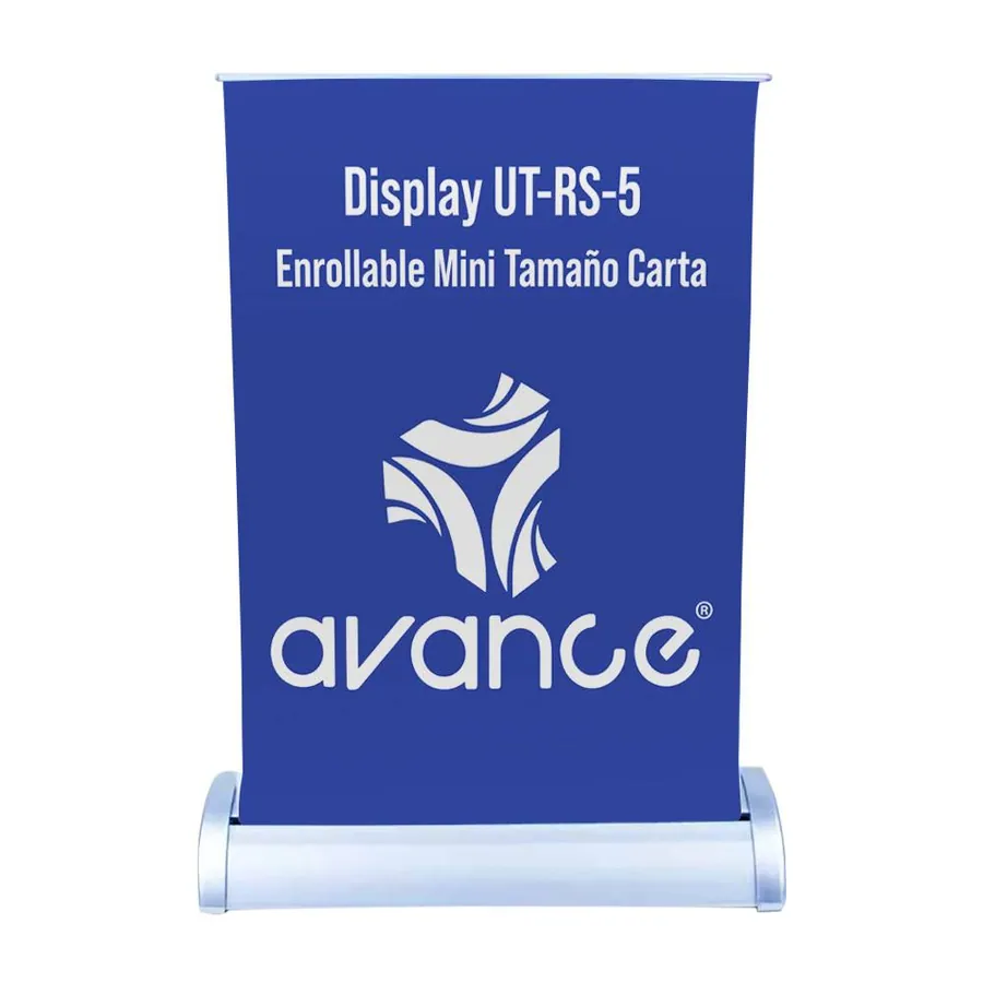 Display Publicitario Enrollable Mini para Publicidad en Interior Modelo RU30