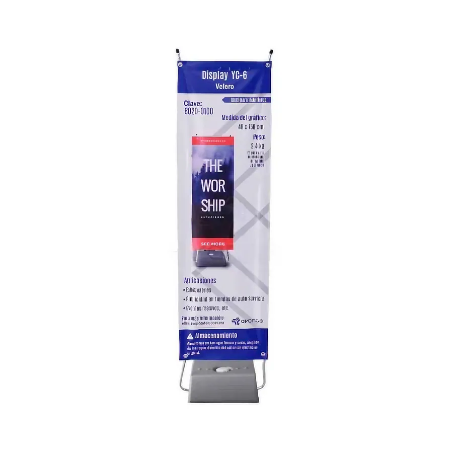 Display Publicitario Velero para Tela Modelo YC-6