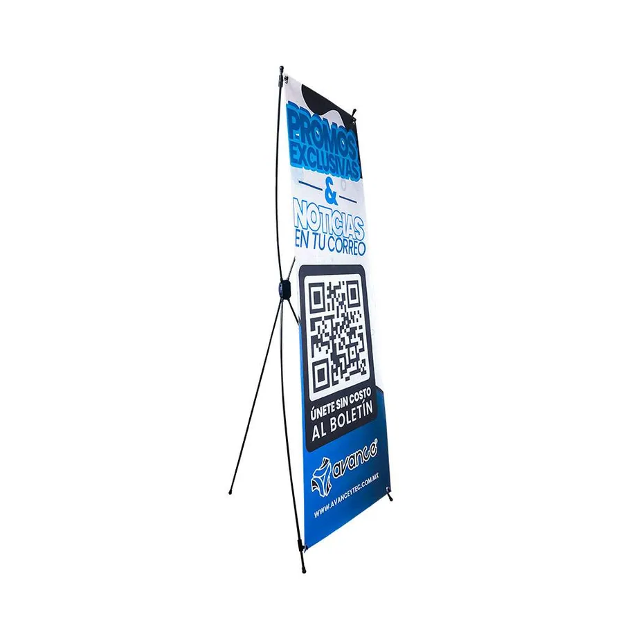 Displays Publicitarios Tipo X para Publicidad en Interior Modelo 1502