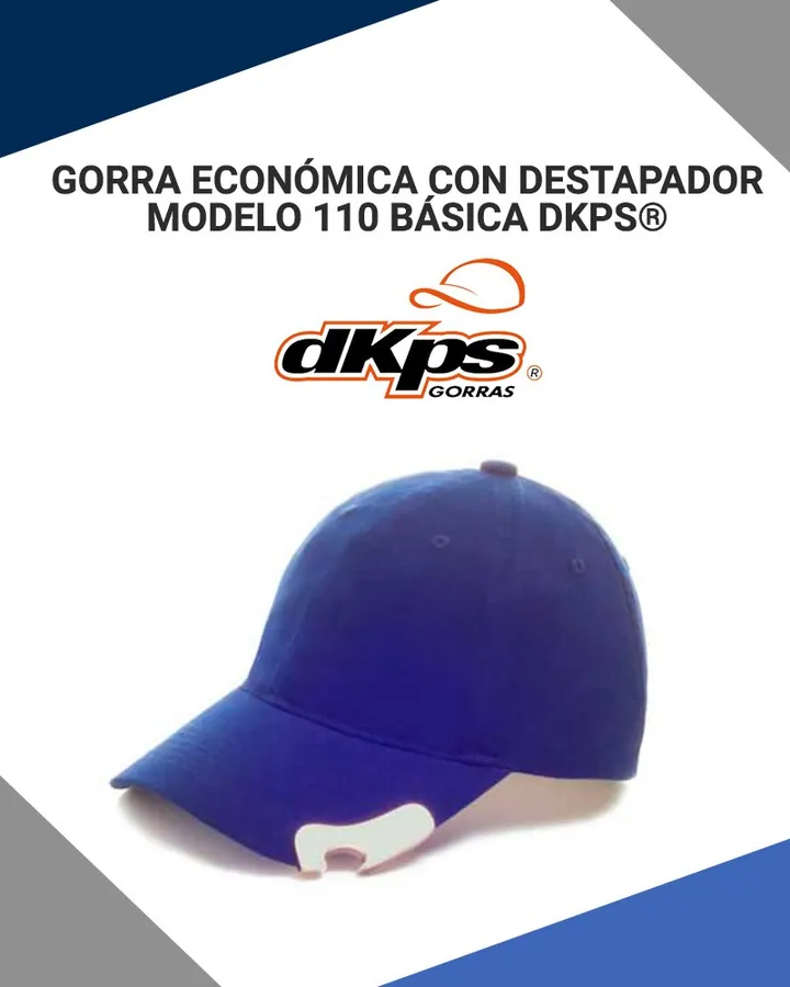 Gorra Económica Promocional con Destapador Modelo: 110 Básica