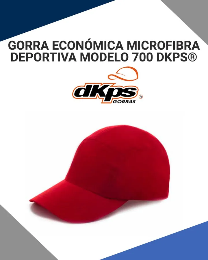 Gorra Económica Promocional Microfibra Deportiva Modelo 700