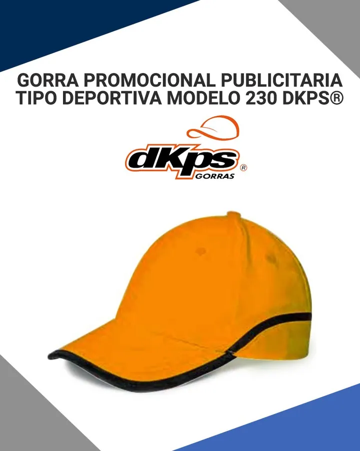 Gorra Económica Promocional Publicitaria Tipo Deportiva Modelo 230