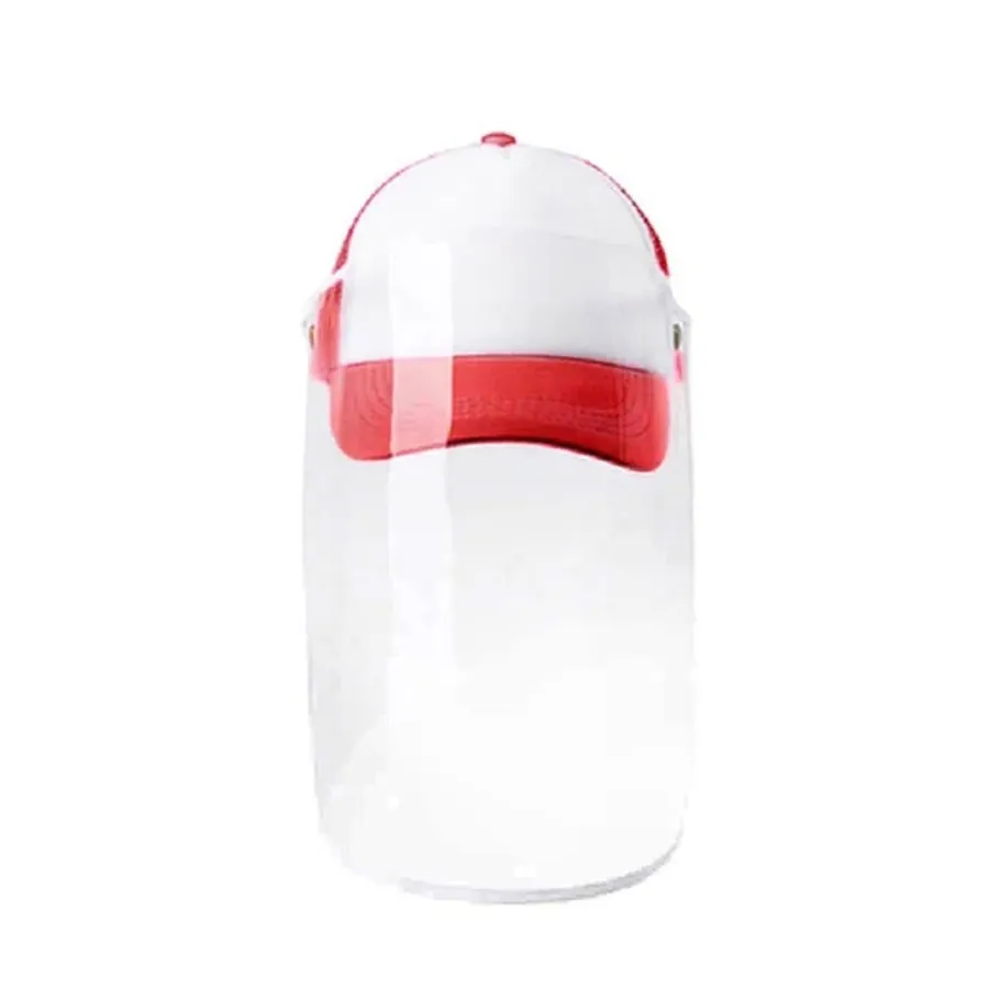 Gorra Roja Infantil Con Careta De Protección