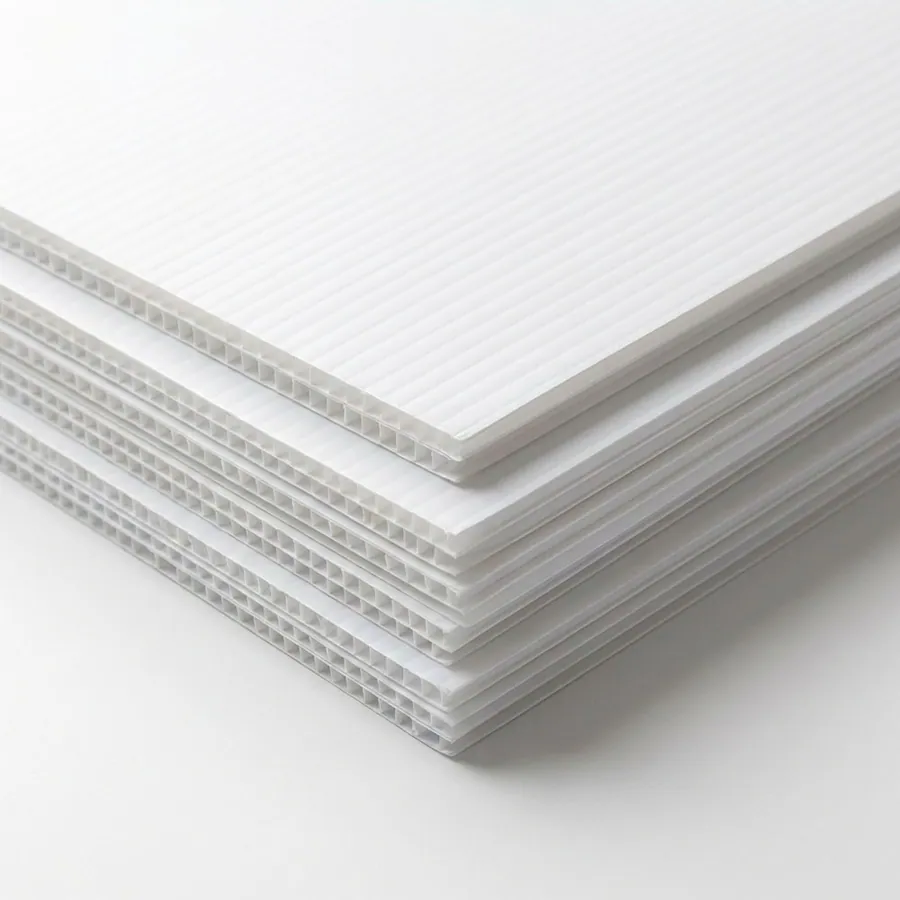 LAMINA DE PLASTICO CORRUGADO COROPLAST BLANCO