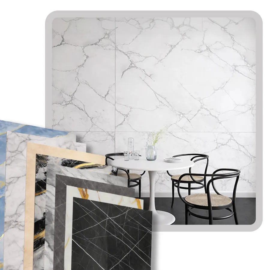 Láminas de PVC decorativas tipo mármol MUROVA