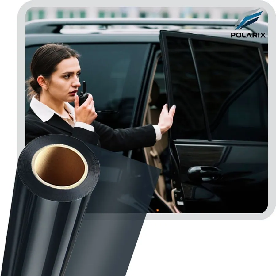 Películas para polarizado vehicular titanio claro POLARIX