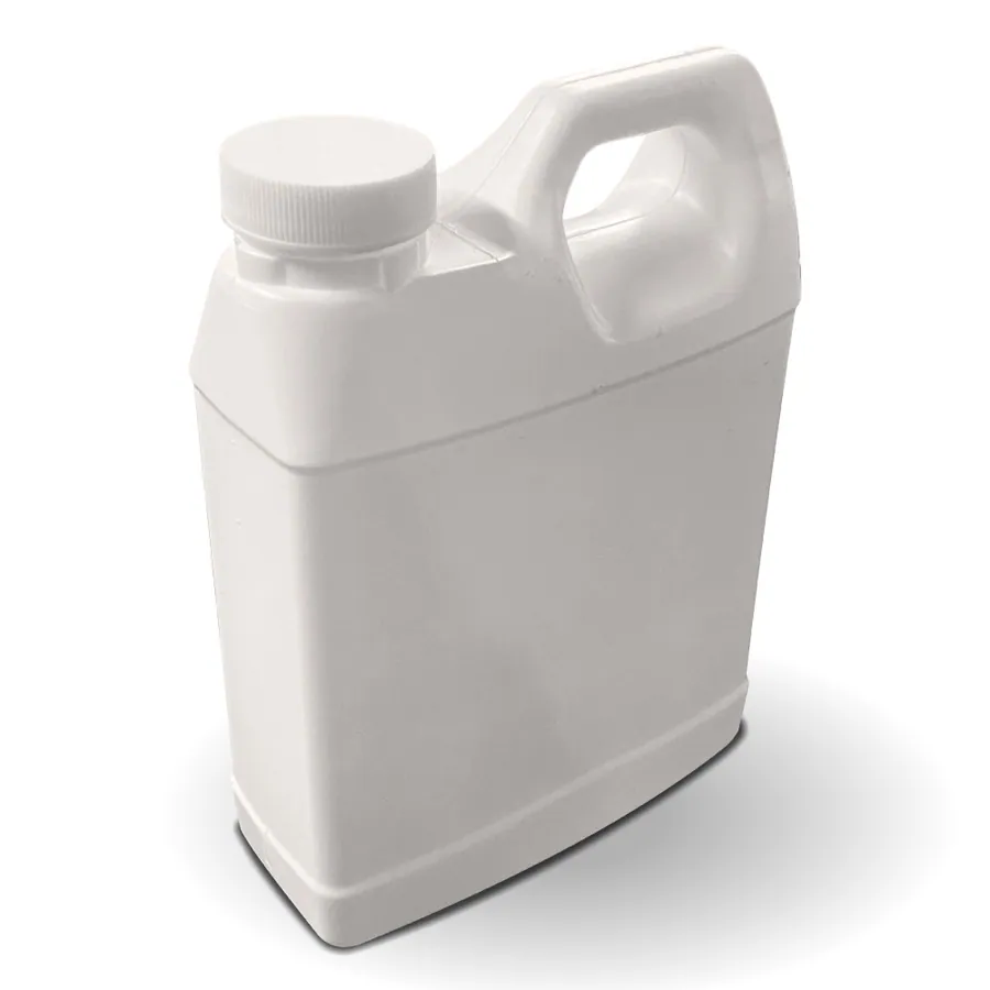 Porron Rectangular 1L R-38 con Tapa Blanca