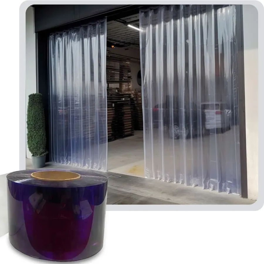 Rollo de pvc flexible para cortinas comerciales e industriales