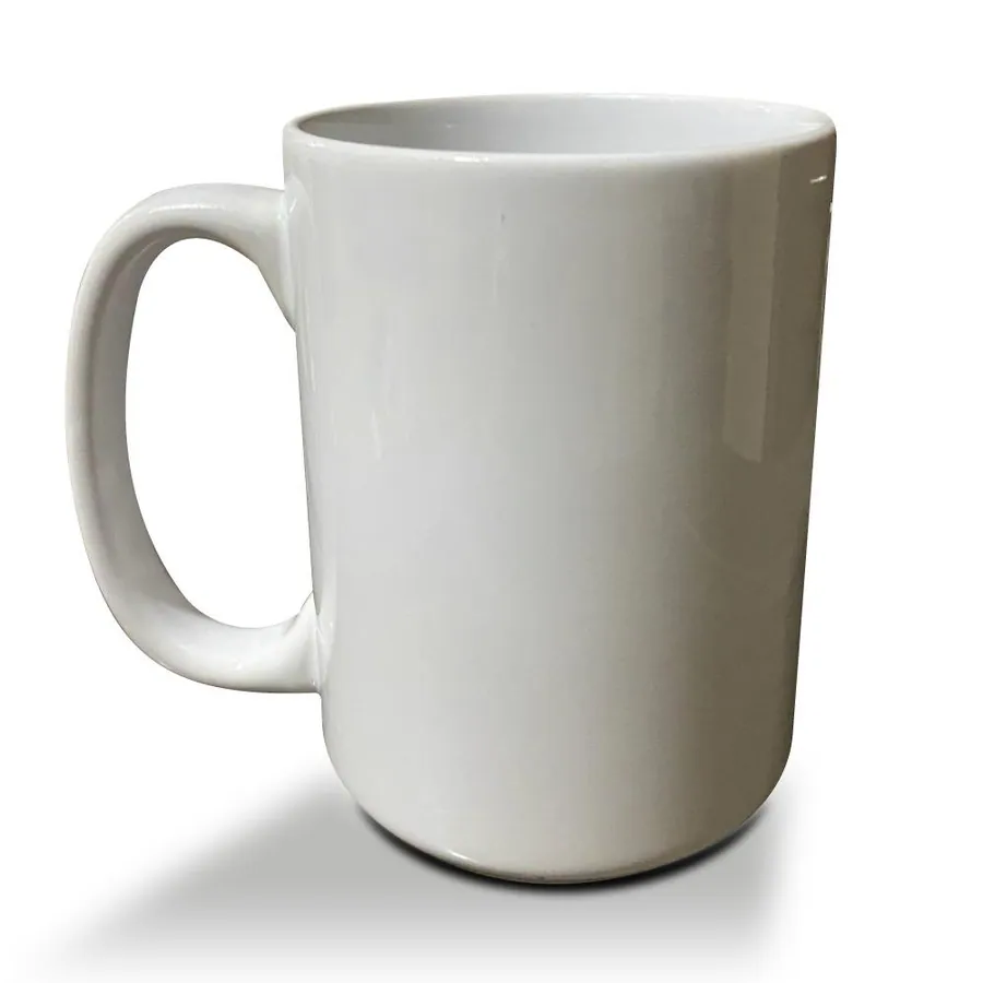 Taza Blanca de Cerámica de 15oz