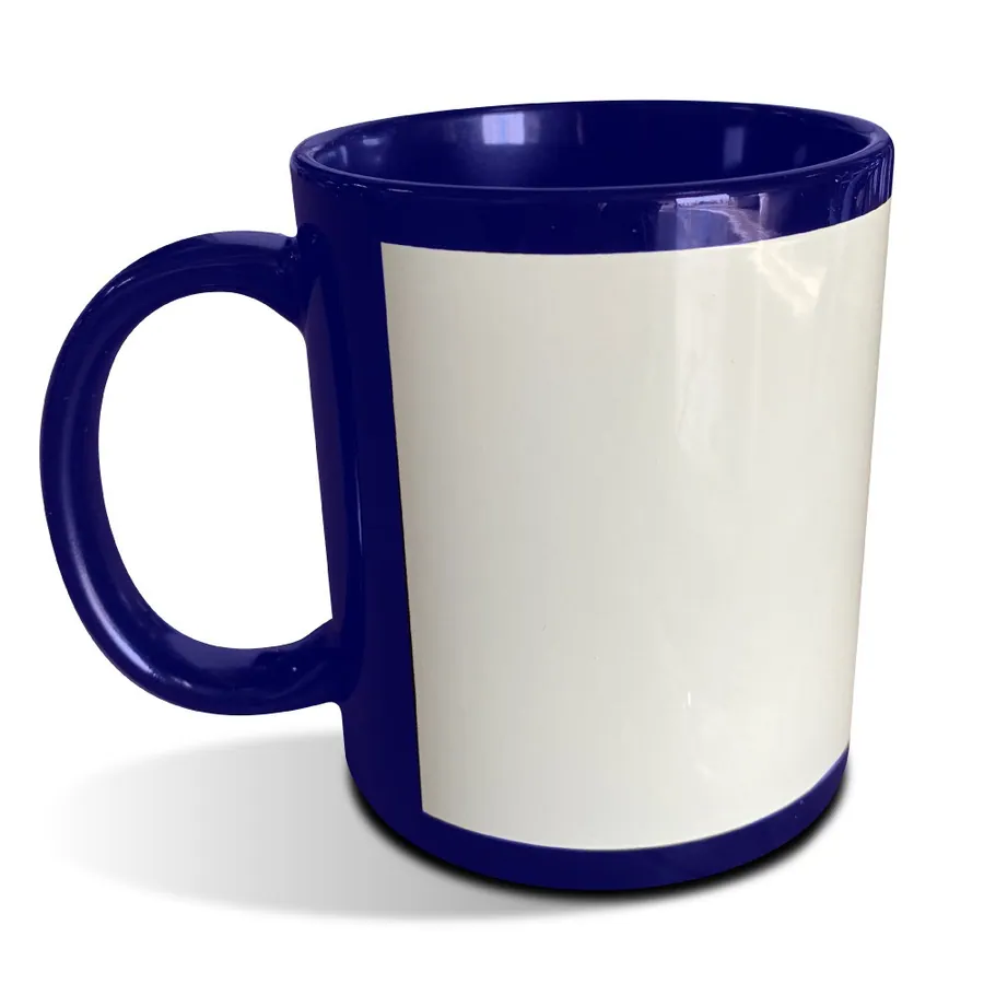 Taza de Color con Ventana Blanca para Sublimación