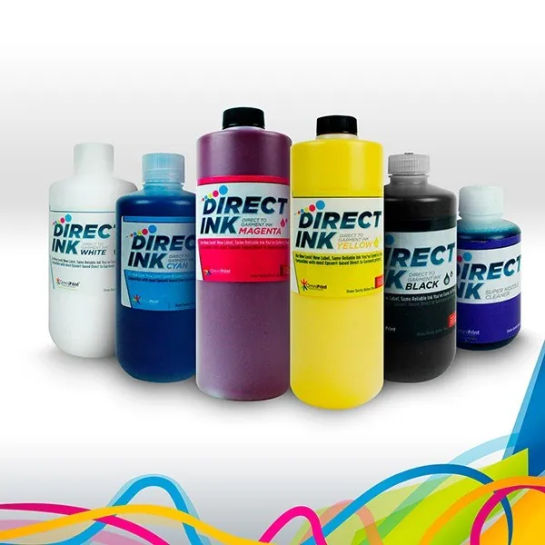 Tintas Direct Ink para impresoras directo a prenda Omniprint 330TX