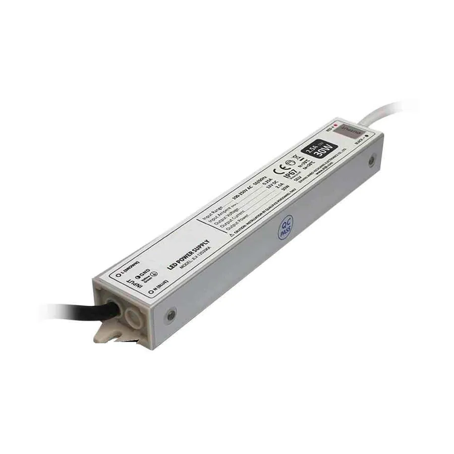Transformador II de 30W para leds resistente al agua