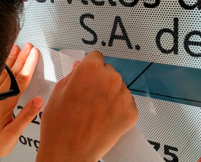 Vinil microperforado